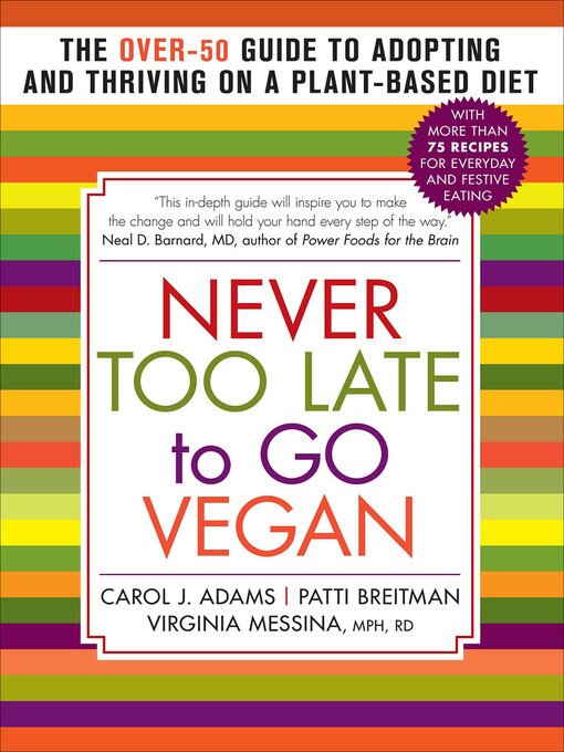 Title details for Never Too Late to Go Vegan by Carol J. Adams - Wait list
